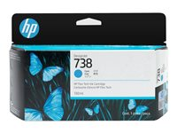 HP 738 - cyan - original - DesignJet - bläckpatron 498N5A