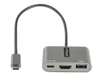 StarTech.com USB C Multiport Adapter, USB-C to HDMI 4K Video, 100W Power Delivery Passthrough Charging, 2-Port USB 3.0 Hub 5Gbps (1xType-C/1xA), USB-C Mini Dock, USB-C Travel Dock - Portable Laptop Docking Station - dockningsstation - USB-C / Thunderbolt 3 / Thunderbolt 4 - HDMI CDP2HDUACP2