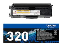 Brother TN320BK - svart - original - tonerkassett TN320BK