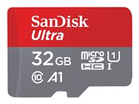 SanDisk Ultra - flash-minneskort - 32 GB - microSDHC UHS-I SDSQUA4-032G-GN6MA