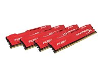 HyperX FURY - DDR4 - sats - 32 GB: 4 x 8 GB - DIMM 288-pin - 2933 MHz / PC4-23400 - ej buffrad HX429C17FR2K4/32