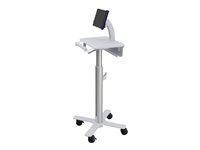 Ergotron StyleView Tablet Cart, SV10 vagn - för surfplatta/tangentbord - vit, aluminium - TAA-kompatibel SV10-1400-0