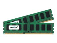 Crucial - DDR3L - sats - 4 GB: 2 x 2 GB - DIMM 240-pin - 1600 MHz / PC3-12800 - ej buffrad CT2K25664BD160B
