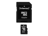 Intenso Class 10 - flash-minneskort - 8 GB - microSDHC 3413460