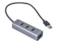 i-Tec USB 3.0 Metal Passive HUB - hubb - 4 portar U3HUBMETAL403