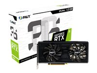 Palit GeForce RTX 3060 Dual - grafikkort - GF RTX 3060 - 12 GB NE63060019K9-190AD