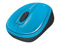 Microsoft Wireless Mobile Mouse 3500 - mus - 2.4 GHz - cyanblå GMF-00272