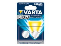 Varta Professional batteri - 2 x CR2025 - Li 06025101402