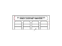 Brady LASERTAB B-747 - etiketter - matt - 1020 etikett (er) - 63 x 25 mm ELAT-21-747-YL