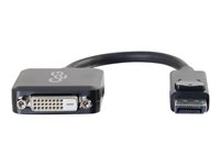 C2G 8in DisplayPort to DVI-D Adapter - DP to DVI D Adapter - Black - M/F - videokort 54321