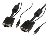 StarTech.com Coax High Resolution Monitor VGA Cable with Audio HD15 - VGA-kabel - 10 m MXTHQMM10MA