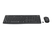 Logitech MK295 Silent - sats med tangentbord och mus - AZERTY - holländsk - grafit Inmatningsenhet 920-009803