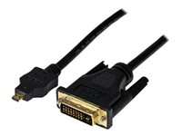 StarTech.com 3m Micro HDMI to DVI-D Cable - M/M - adapterkabel - HDMI / DVI - 3 m HDDDVIMM3M
