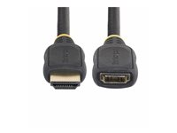 StarTech.com 18in HDMI 2.0 Extension Cable, 4K 60Hz, M/F - HDMI-förlängningskabel - 50 cm HD2MF18INL