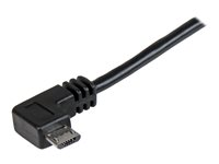StarTech.com Micro USB-kabel för laddning och synkning M/M - Högervinklad Micro USB - 0,25 mm² - 2 m - USB-kabel - mikro-USB typ B till USB - 2 m USBAUB2MRA