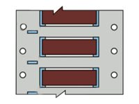 Brady PermaSleeve Wire Marking B-342 - bestrålade etiketter - matt - 500 stk - 11.15 x 50.8 mm 3PS-250-2-BR-S