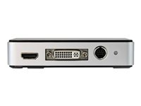 StarTech.com USB 3.0-videoinspelningsenhet - HDMI/DVI/VGA/komponent HD-videoinspelare - 1080p 60 fps - videofångstadapter - USB 3.0 USB3HDCAP