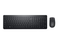 Dell Wireless Keyboard and Mouse KM3322W - sats med tangentbord och mus - QWERTY - brittisk - svart - with 3-year NBD Advanced Exchange Inmatningsenhet KM3322W-R-UK