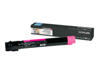 Lexmark - Extra lång livslängd - magenta - original - tonerkassett - LCCP C950X2MG