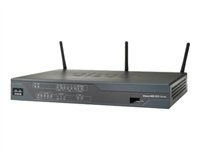 Cisco IAD 881 Ethernet BRI Security Router 802.11n ETSI Compliant - trådlös router - 802.11b/g/n (draft 2.0) - skrivbordsmodell IAD881BW-GN-E-K9