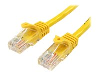 StarTech.com 5m Yellow Cat5e / Cat 5 Snagless Ethernet Patch Cable 5 m - nätverkskabel - 5 m - gul 45PAT5MYL
