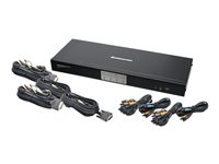 IOGEAR MiniView Dual Link DVI KVMP GCS1784 - omkopplare för tangentbord/video/mus/ljud/USB - 4 portar GCS1784