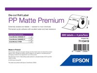 Epson Premium - matrisskurna etiketter - matt - 3200 etikett (er) - 102 x 152 mm 7113419