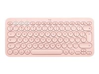 Logitech K380 Multi-Device Bluetooth Keyboard - tangentbord - QWERTZ - schweizisk - rosa 920-010396