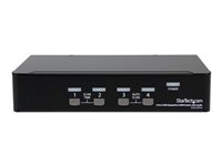 StarTech.com USB DisplayPort KVM-switch med 4 portar och audio - omkopplare för tangentbord/video/mus/ljud/USB - 4 portar SV431DPUA