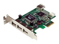 StarTech.com 4 Port PCI Express Low Profile High Speed USB Card - PCIe USB 2.0 Card - PCI-E USB 2.0 Card (PEXUSB4DP) - USB-adapter - PCIe - 4 portar PEXUSB4DP