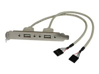 StarTech.com USB A hona-portadapter med 2 portar - USB-panel - USB till 5 pin ingång USBPLATE