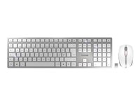 CHERRY DW 9100 SLIM - sats med tangentbord och mus - hela norden - vit/silver Inmatningsenhet JD-9100PN-1