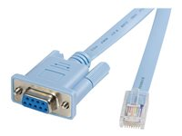 StarTech.com RJ45 till DB9 Cisco konsolhanteringsrouterkabel, 1,8 m - M/F - seriell kabel - RJ-45 till DB-9 - 1.8 m DB9CONCABL6