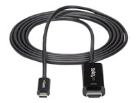 StarTech.com USB C till HDMI-kabel på 2 m ? videokabeladapter USB Type C till HDMI 2.0 för 4K vid 60 Hz ? Thunderbolt 3-kompatibel ? bärbar dator till HDMI-skärm ? DP 1.2 Alt-läge HBR2 ? svart - adapterkabel - HDMI / USB - 2 m CDP2HD2MBNL