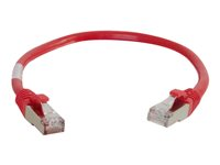 C2G Cat5e Booted Shielded (STP) Network Patch Cable - patch-kabel - 15 m - röd 83796