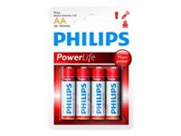 Philips Power Life LR6P4B batteri - 4 x AA-typ - alkaliskt LR6P4B/10