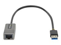 StarTech.com USB till Ethernet-adapter, USB 3.0 till 10/100/1000 Gigabit Ethernet LAN-omvandlare för bärbara datorer, 30 cm ansluten kabel, USB till RJ45-adapter, NIC-adapter, USB-nätverksadapter - nätverksadapter - USB 3.2 Gen 1 - Gigabit Ethernet x 1 USB31000S2