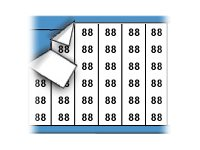 Brady Solid Numbers Wire Marker Card 88 - lednings/kabelmärkare (förtryckt) WM-88-PK