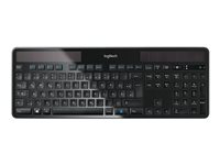 Logitech Wireless Solar K750 - tangentbord - tysk Inmatningsenhet 920-002916
