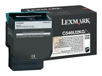 Lexmark - Extra lång livslängd - svart - original - tonerkassett - LCCP C546U2KG