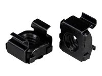 StarTech.com M6 Cage Nuts - 100 Pack, Black - M6 Mounting Cage Nuts for Server Rack & Cabinet (CABCAGENT62B) - hylsmuttrar CABCAGENT62B