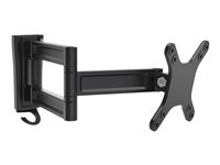 StarTech.com Väggmonterad monitorarm - dubbelt vridbar monteringssats - justerbar arm - för LCD-display - svart ARMWALLDS