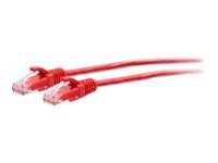 C2G 25ft (7.6m) Cat6a Snagless Unshielded (UTP) Slim Ethernet Network Patch Cable - Red - patch-kabel - 7.6 m - röd C2G30166