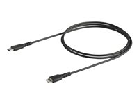 StarTech.com 1m tålig, svart USB-C till Blixtkabel - Hård, tålig aramifiber USB typ A till Blixtladdare/synkron strömsladd - Apple MFi-certifierad iPad/iPhone 12 - Lightning-kabel - Lightning / USB 2.0 - 1 m RUSBCLTMM1MB