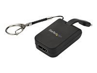 StarTech.com Compact USB C to HDMI Adapter, 4K 30Hz USB Type-C to HDMI 1.4 Video Display Converter with Keychain Ring, USB-C DP Alt Mode to HDMI Monitor Dongle, Thunderbolt 3 Compatible - USB-C Keychain Adapter (CDP2HDFC) - videokort - HDMI / USB CDP2HDFC