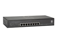 LevelOne GEP-0812W90 - switch - 8 portar - rackmonterbar GEP-0812W90