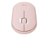 Logitech Pebble M350 - mus - 2.4 GHz, Bluetooth - rosa 910-005717