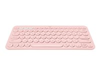 Logitech K380 Multi-Device Bluetooth Keyboard - tangentbord - QWERTZ - tysk - rosa 920-010392