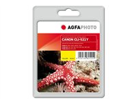 AgfaPhoto - gul - kompatibel - bläckpatron (alternativ för: Canon 2936B001, Canon CLI-521Y) APCCLI521YD