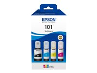 Epson 101 Multipack - 4-pack - svart, gul, cyan, magenta - original - bläcktank C13T03V64A